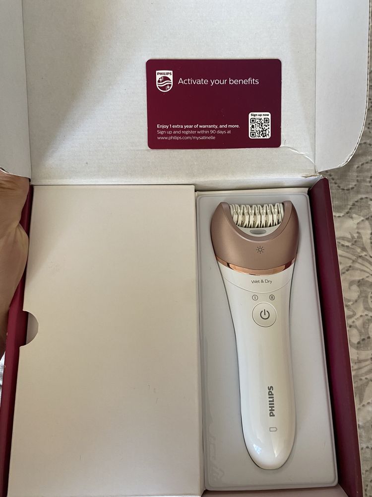 Philips Епилатор Satinelle Prestige, за използване на мокро и сухо,