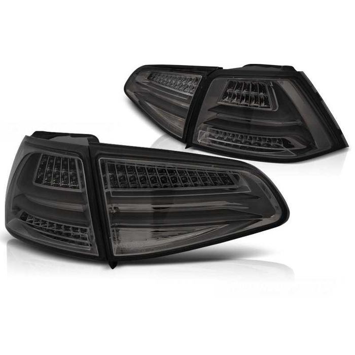 Лед стопове VW Golf 7 Тъмни Опушени Сиви LED Голф 7 Тунинг 2012-2017