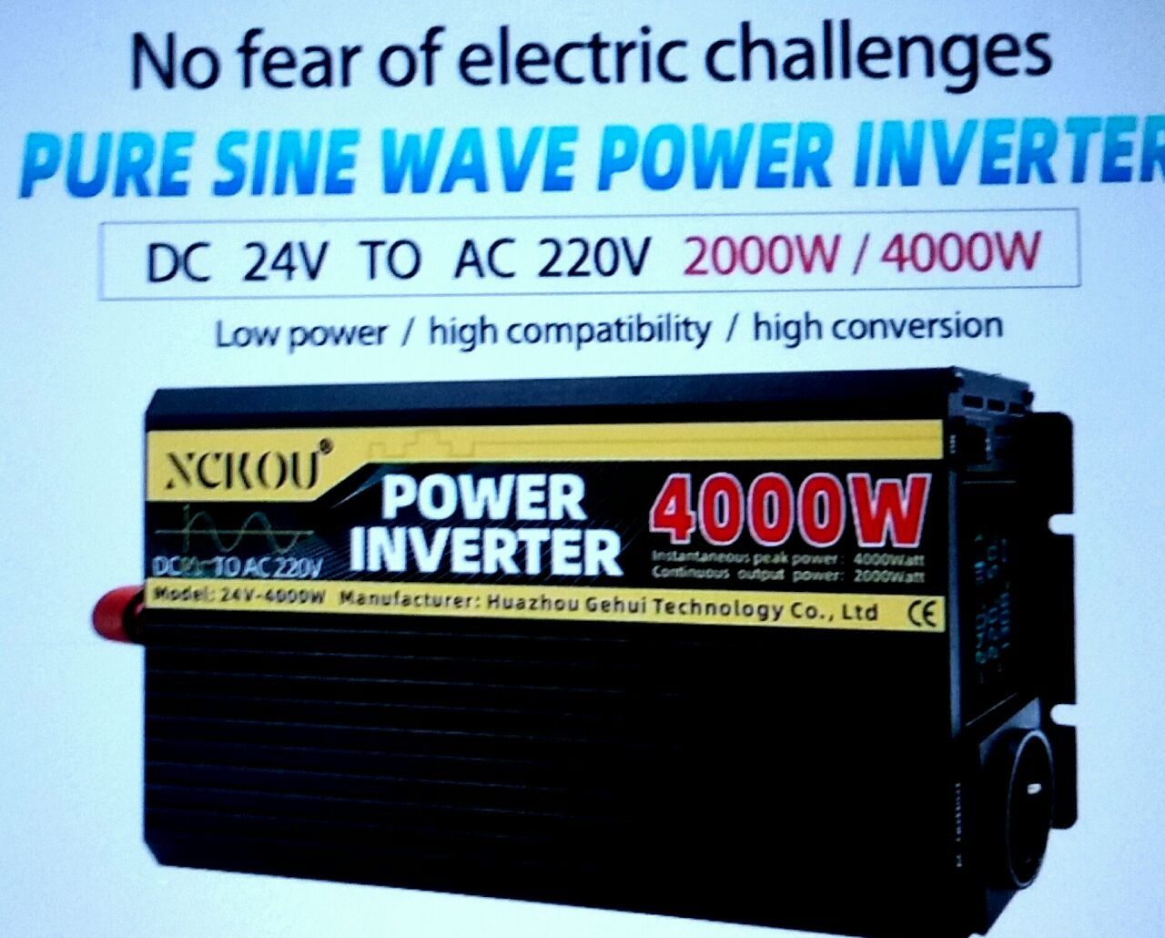 Инвентор 24 вольт на 220вольт, 2000w/4000w