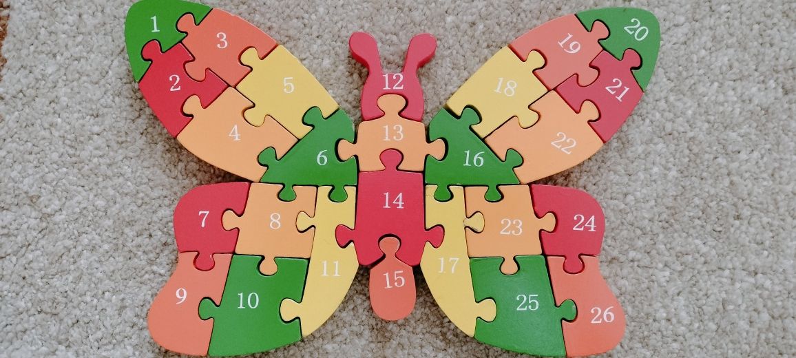2 puzzle lemn copii Montessori