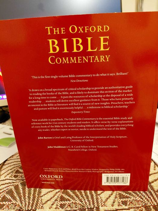 Barton & Muddiman, The Oxford Bible Commentary