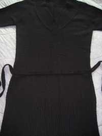 Дамска туника – черна –S–с коланче и Блуза с голо рамо-размер 36 (S)