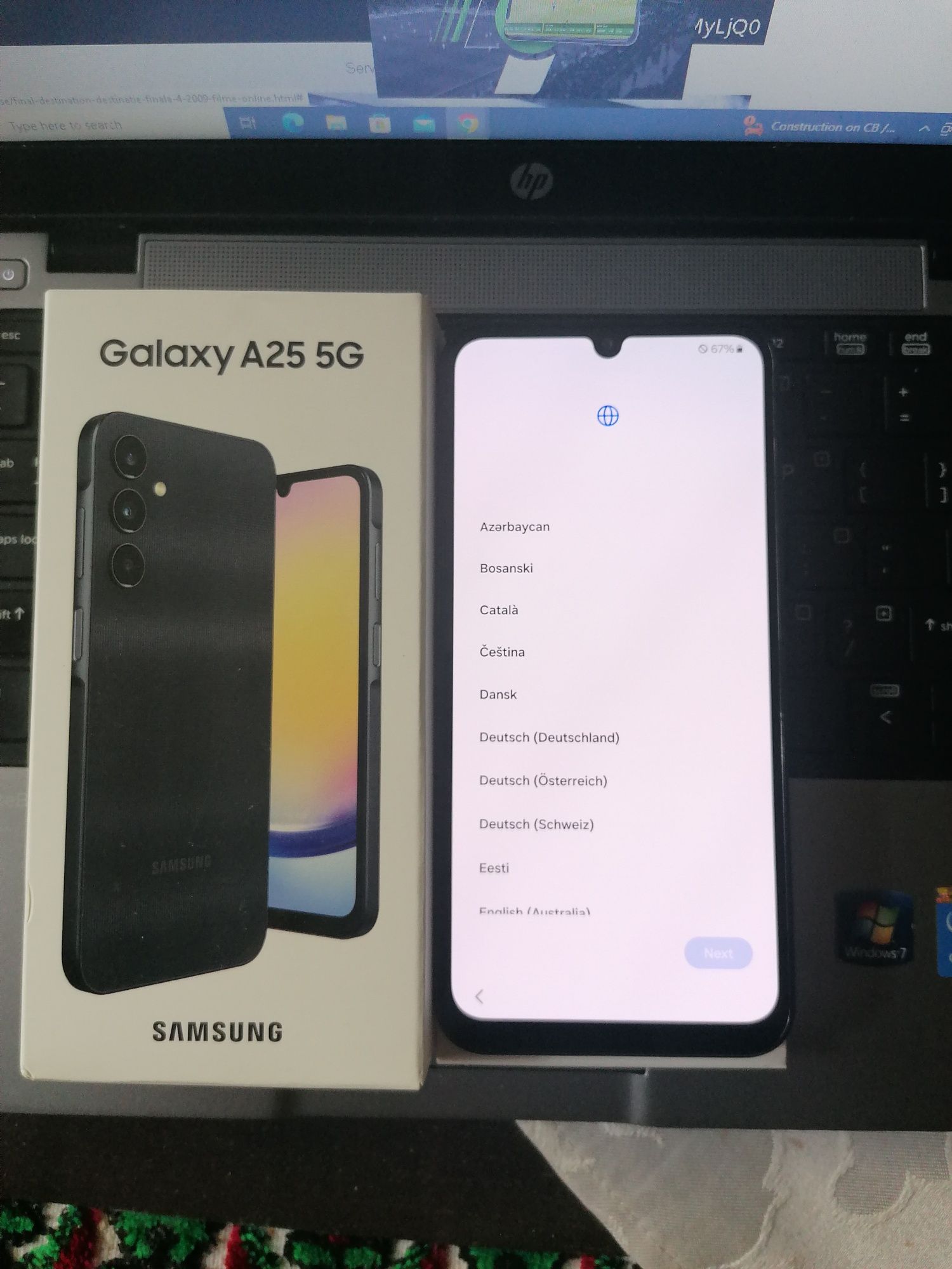 Samsung galaxy A 25 5 G