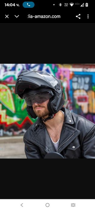 Модулна каска VINZ Santos със слънцезащитен сенник | Одобрена по ECE 2