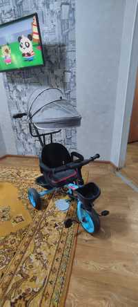 3-х колесный детский велосипед-коляска