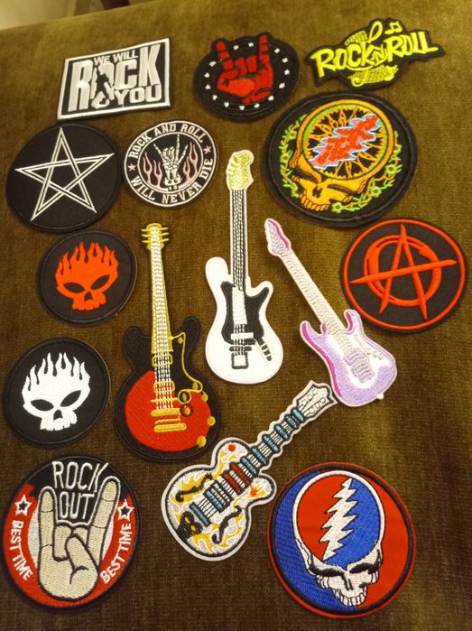 Нашивки бродирани, Rock значки