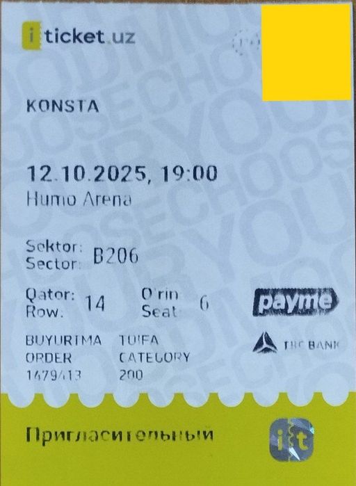 Konsta konsertiga bilet
