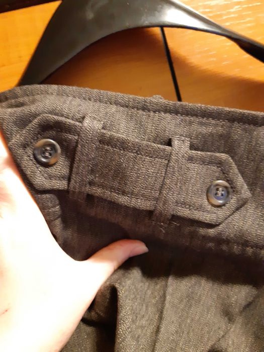 Pantaloni de lana, lungi, talie inalta