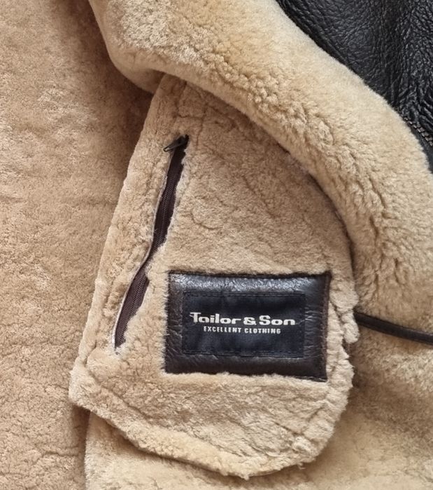 Geaca piele oaie,shearling,B3, XXXL