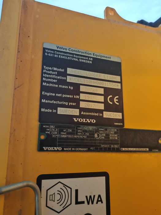 Incarcator frontal Volvo LH110 | 2017 |