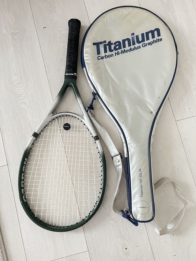 Тенис ракета + калъф  - Titanium Carbon - Hi moduls Graphit