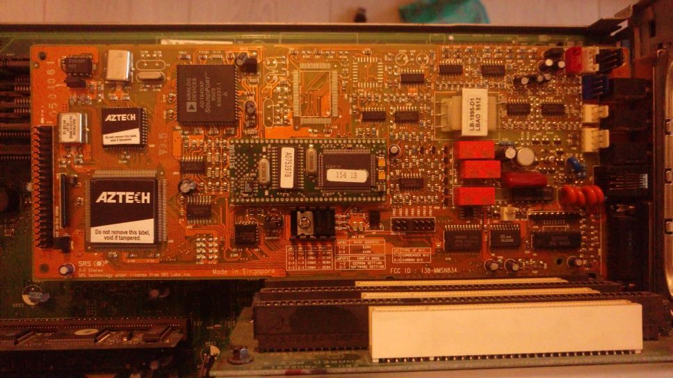 Placa sunet ISA, vintage, Aztech SoundGalaxy Washington 16 + PC