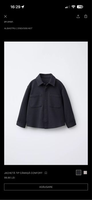 Set Zara masura 86 nou cu eticheta