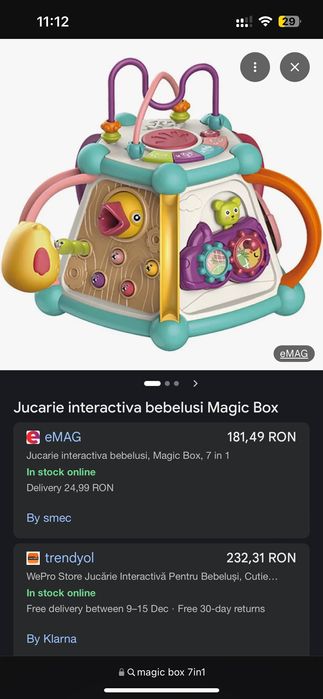 Cub Magic 7in1 jucarie interactiva Magic Box