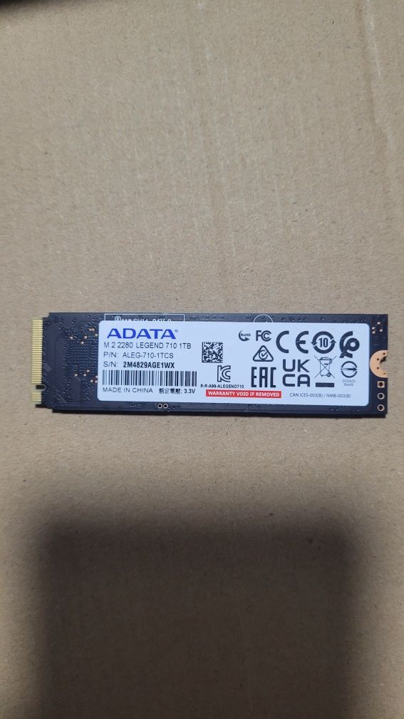 SSD ADATA Legend710 corupt 1 TB