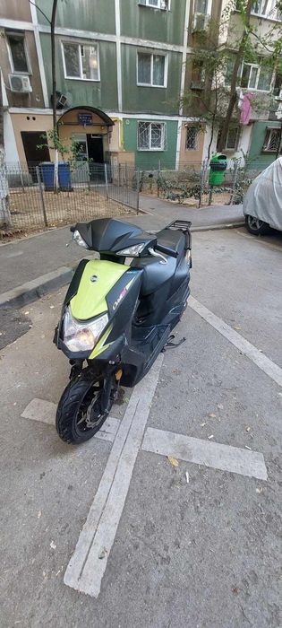 Scuter sym orbit 50cc III galben si negru lovit