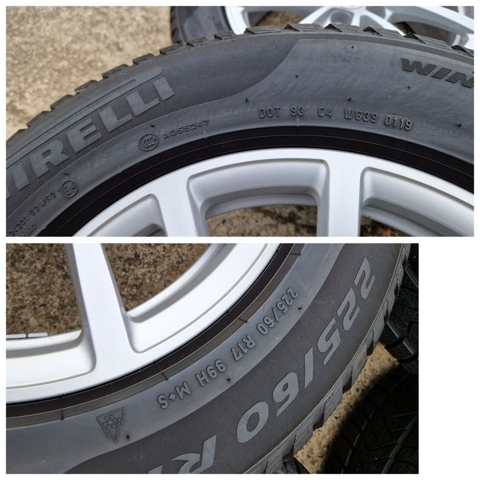 Jante Audi A6 S6 C8 anvelope iarna 225 60 17