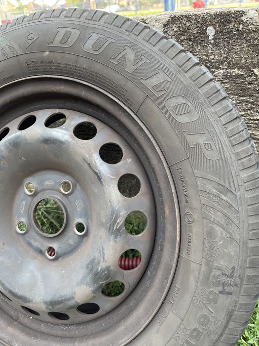 Set Roti Iarna Jante + Anvelope Dunlop Germany Hankook 195 65 R 15 91T