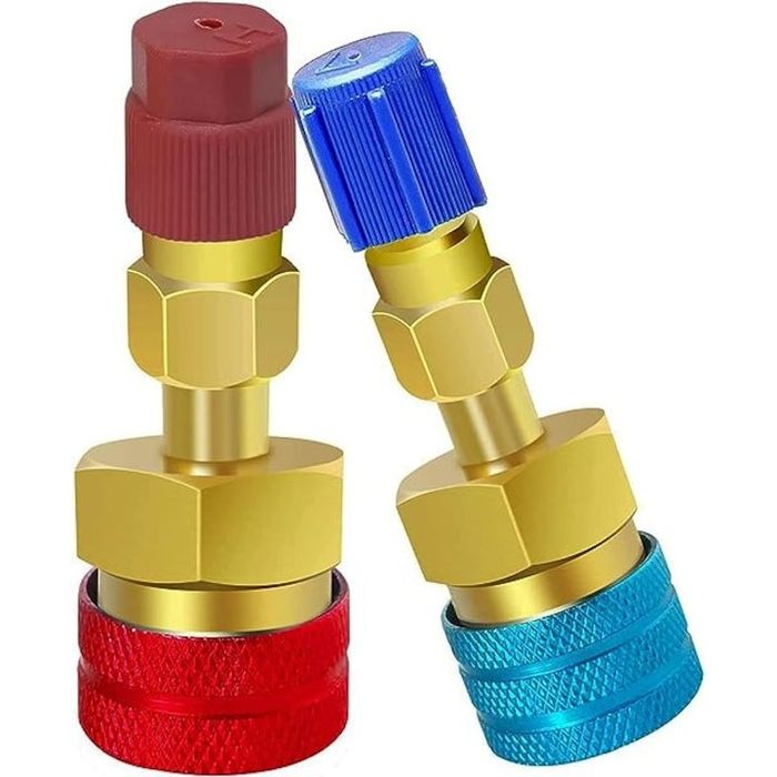 Set de cuple rapide cu adaptor pentru aer conditionat R1234YF la R134A