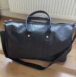 Geanta din piele naturala pt voiaj/transport/sala maro/dark brown