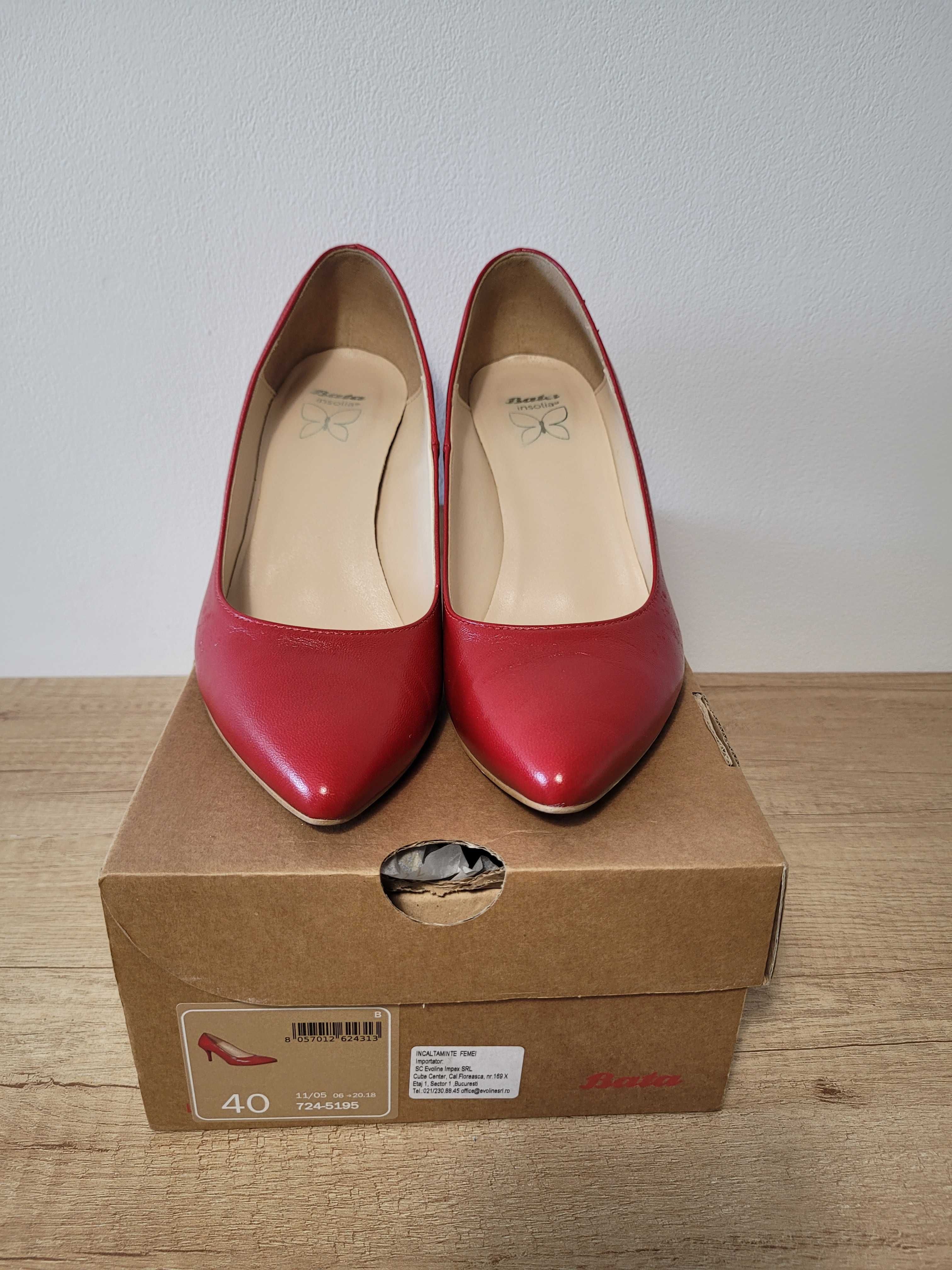 Stiletto Bata 40 Rosu
