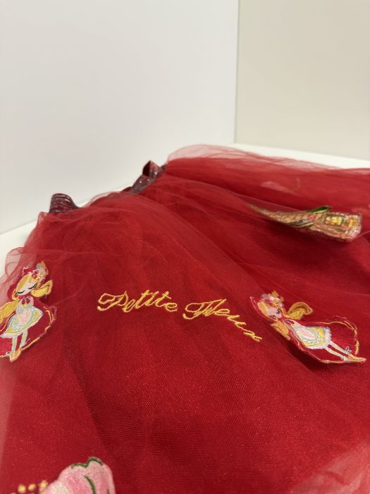 Детска коледна пола Petit Fleur – размер 7–8 години