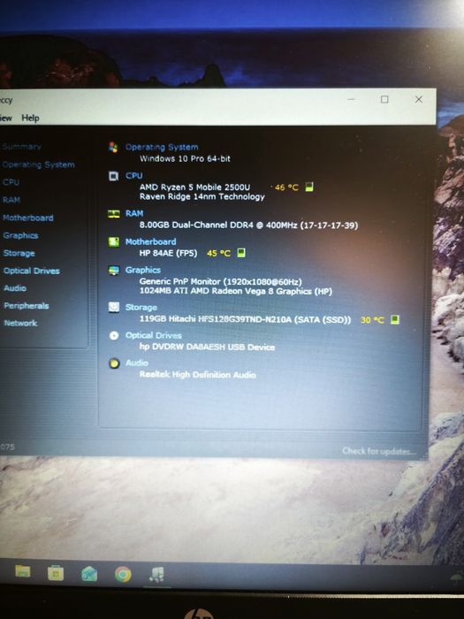 HP g255 g7 AMD ryzen 5
