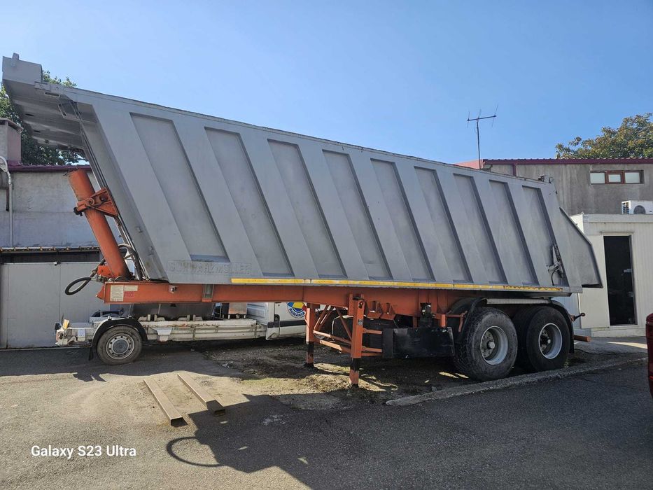 semiremorcă basculabilă SCHWARTZMUELLER - bena otel- cereale -agregate