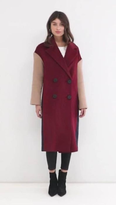 Елегантно дамско палто ASOS трицветно