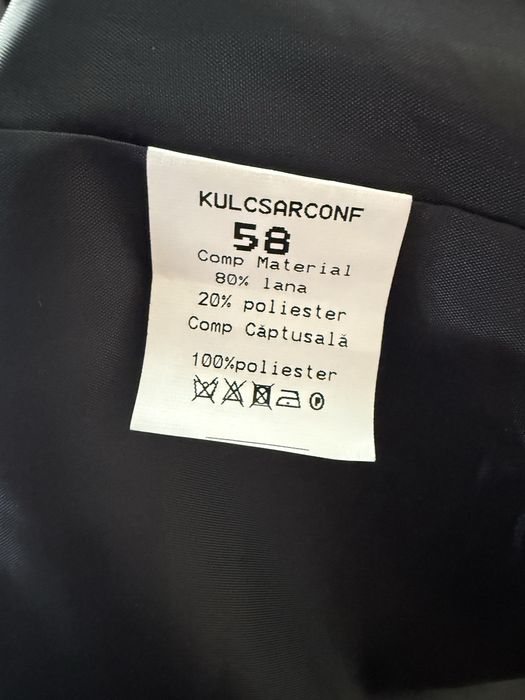 Costum negru marimea 58