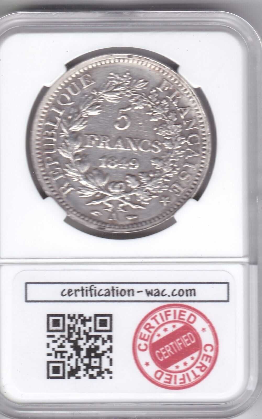 Франция 5 франка 1949 А / сребро