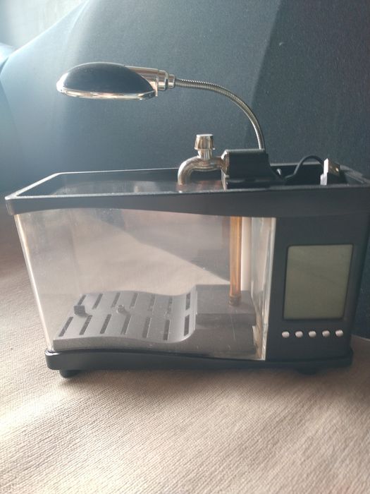 Светещ USB аквариум за бюро , Черен
