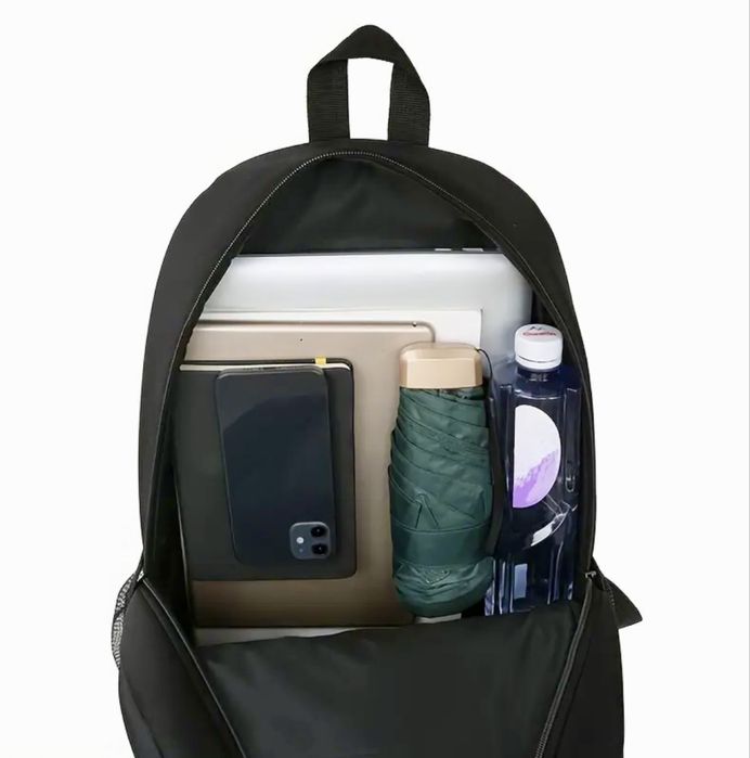 Мъжка обемна черна раница /Ергономична за спорт и туризъм -15%Промоция