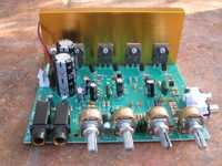 Modul amplificare 2x 1000 w pmpo kit reparatie, in. microfon, auxiliar