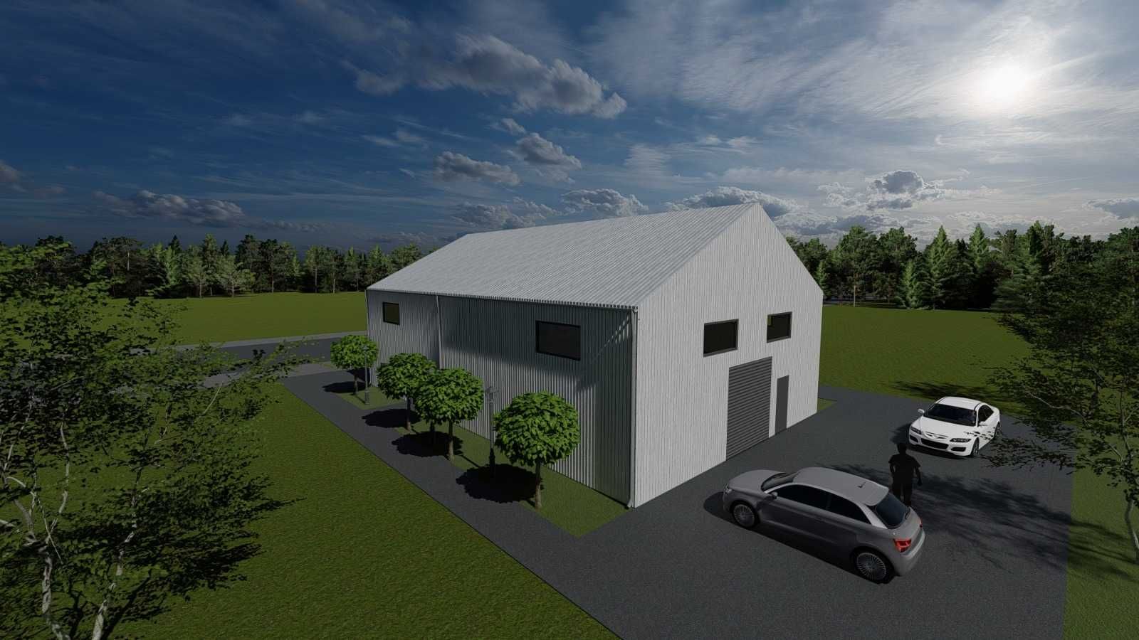 Proiectăm hale pe structură metalică sau beton