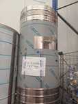 Butoi din inox cu capac si canea 350 L - cu manere