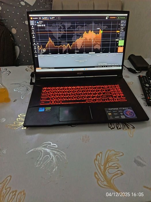 Ноутбук игровой msi katana b12u