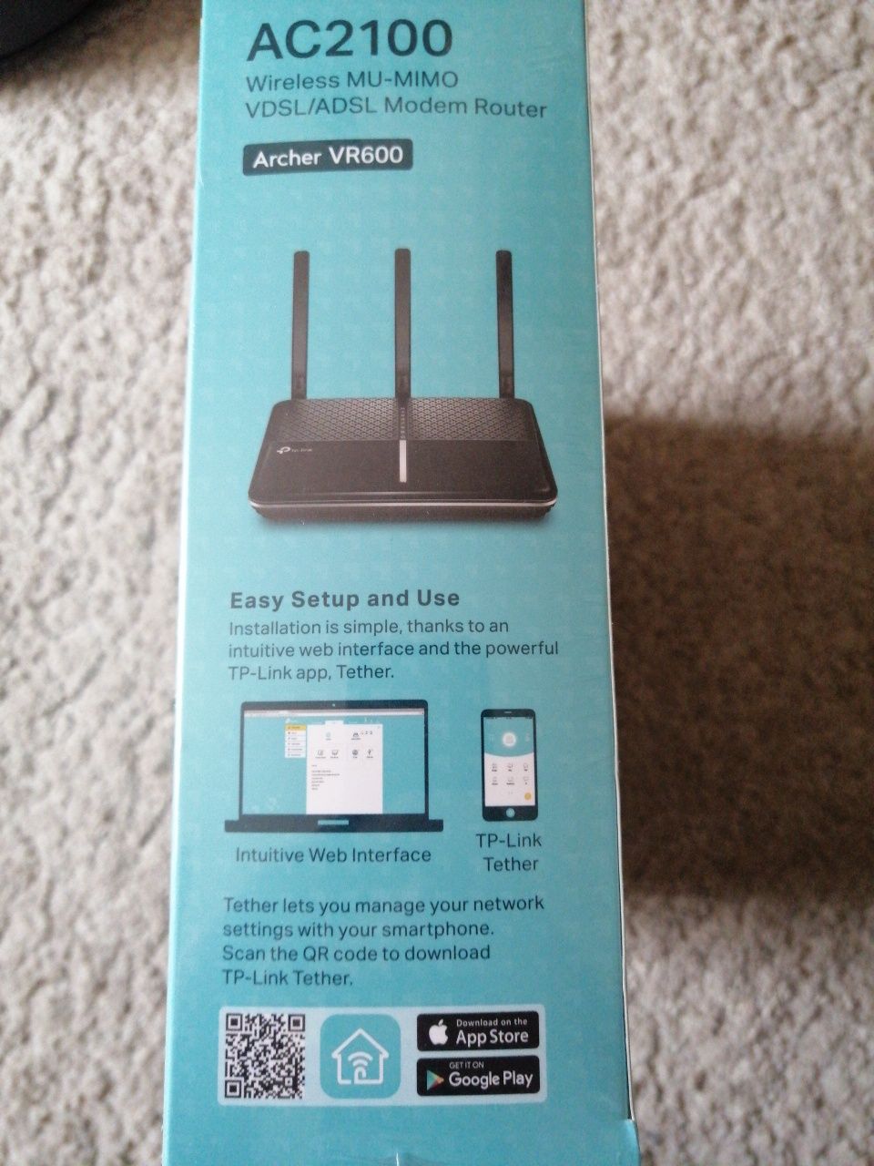 Wireless router modem TP-Link Archer Vr600 Ac2100 Adsl/Vdsl NOU SIGILA