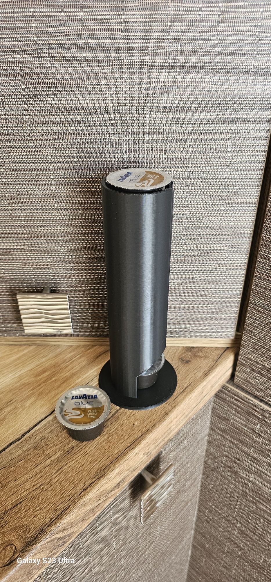 3D стойка за капсули Lavazza Blue.Изработена от био разградима пластма