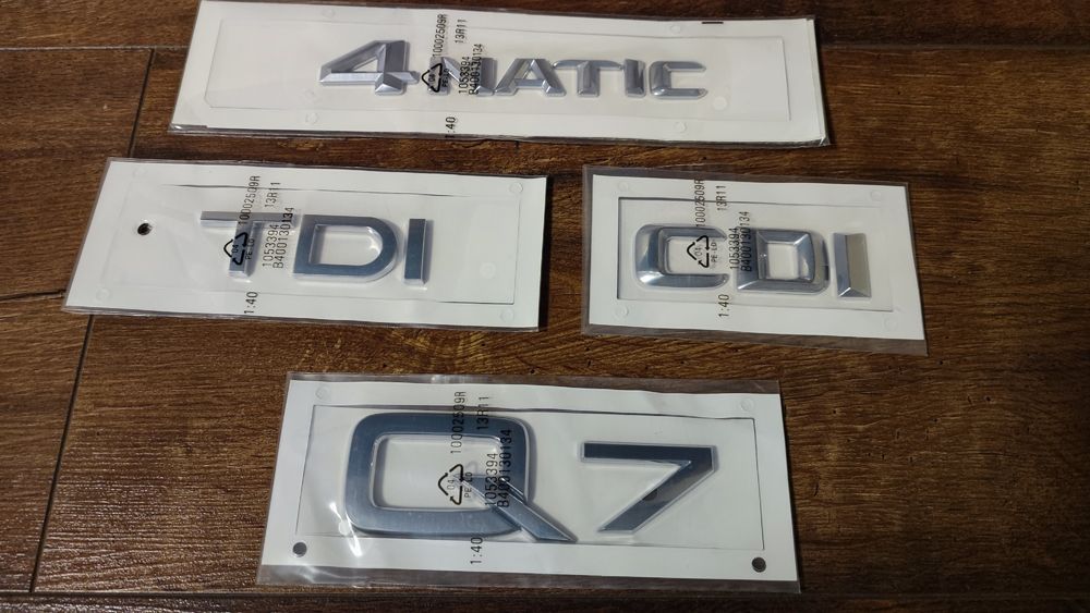 3D  Надписи за Audi и Mercedes