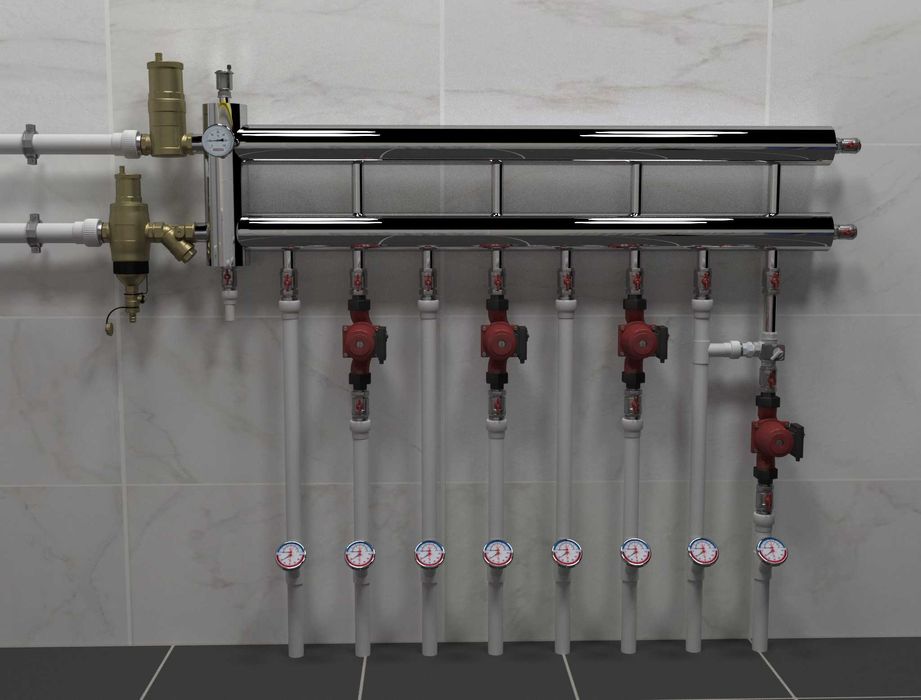 Сантехник монтаж отопления, тёплый пол, установка Двухконтурные  котлы