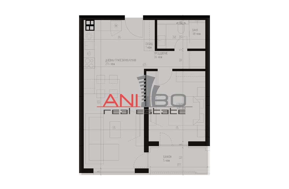 Продава се Двустаен апартамент в София, Кръстова вада - 72 кв.м за 1989 €/кв.м - Снимка #1