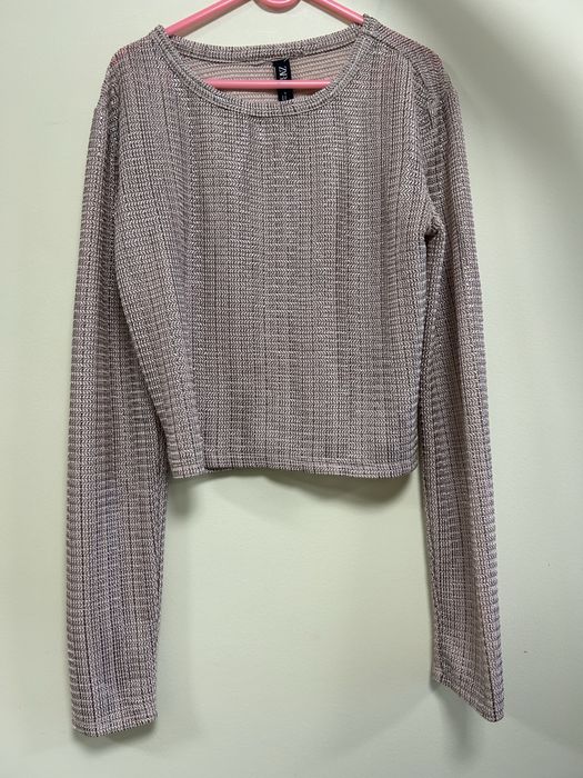 Къса бляскава блузка Zara