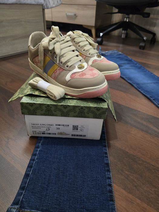 Кеды Gucci  на шнуровке