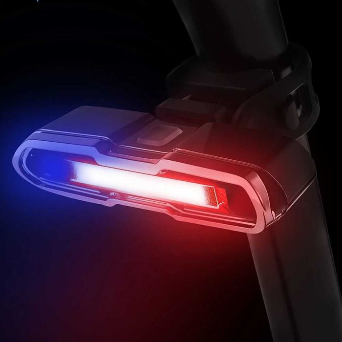 Lumini spate casca stop LED incarcare USB pt bicicleta, trotineta