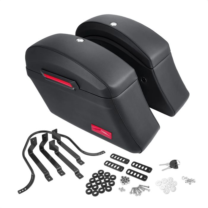 Set genti laterale ZocoMoto, pentru motocicleta, impermeabil, Negru