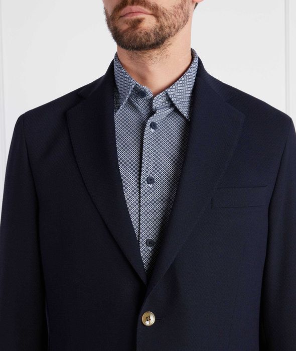 Sacou blazer slim 52 XL premium Oscar Jacobson lana respirabila moale
