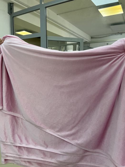 Корейский велюр, розовый ткань