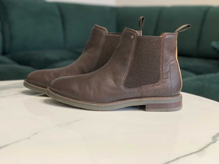 Кожени Ботуши, Clarks, тъмнокафяви