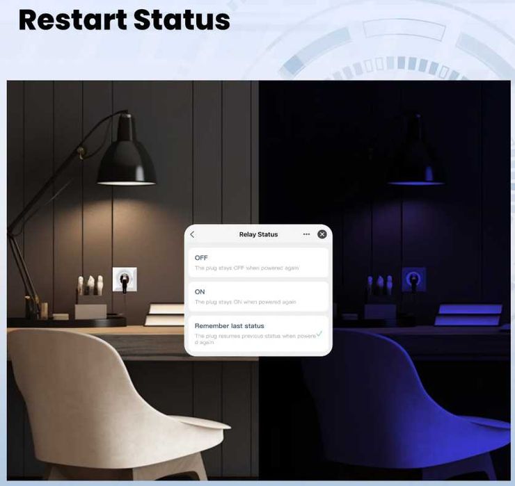 контакт MOES Tuya Smart Plug Matter WiFi, Apple Home Google Home Alexa